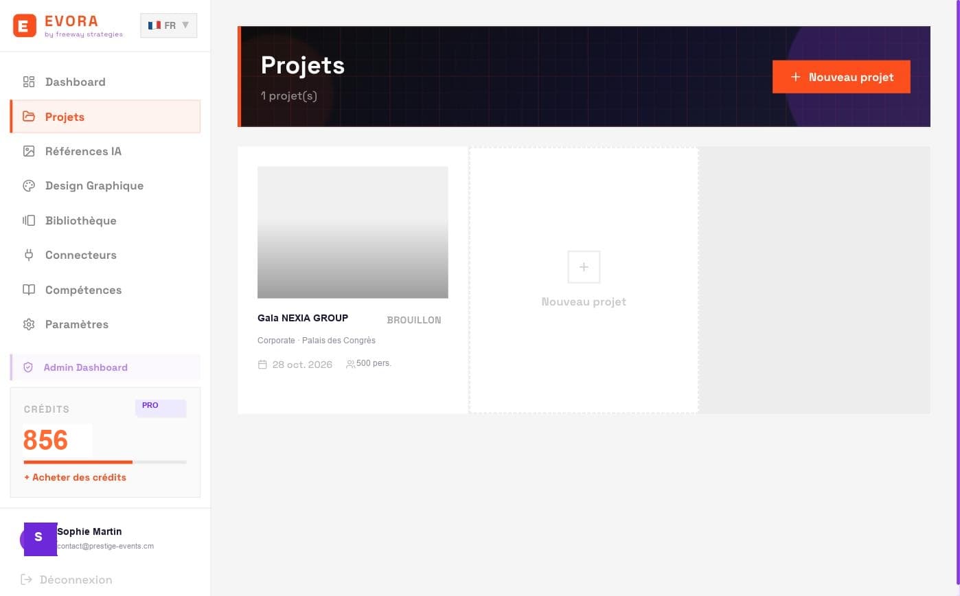 Créez votre projet en 2 minutes chrono.